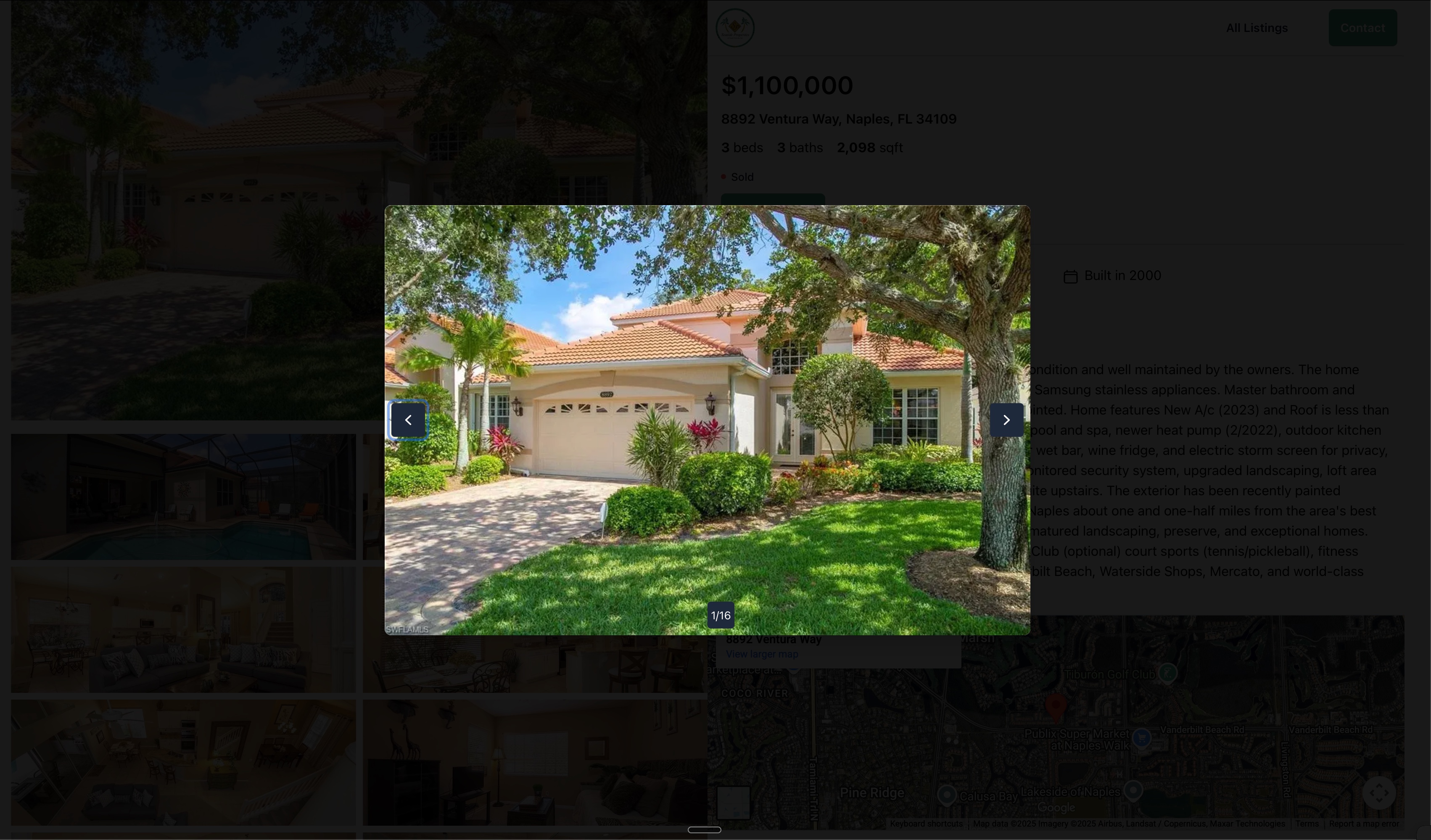 Seaside Properties Contact Section